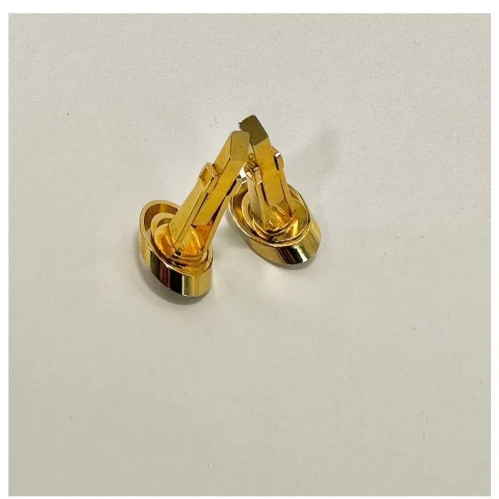 Gold tone vintage pearl cufflinks